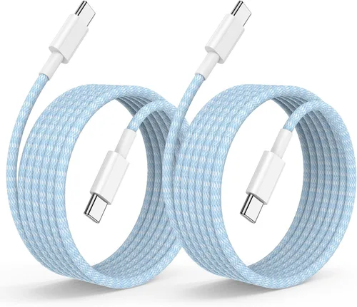 Miniatura 17 de Cable de carga rápida USB C a C de 10 pies, cable de carga largo tipo C a USB C para Apple iPhone 17 Pro Max/17 Air/16 Pro/15 Plus, MacBook Pro