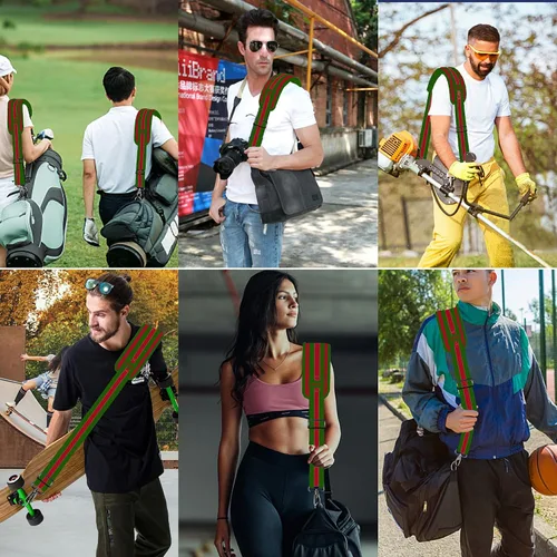 Miniatura 48 de ZINZ Correa de hombro universal de 59 pulgadas con almohadilla transpirable fija ultra gruesa, correa de hombro ajustable y resistente para bolsa
