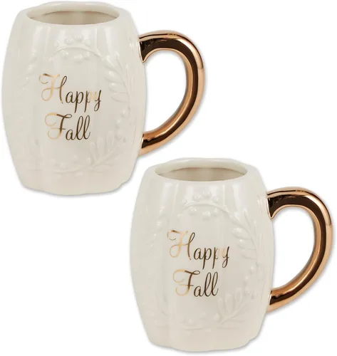 Miniatura 4 de DII Colección de tazas de regalo de cerámica, pintadas a mano, divertidas formas, juego de tazas de té/café, 12 onzas, unicornio, 2 piezas
