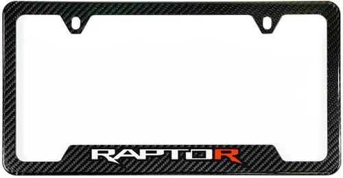 Miniatura 8 de Marco de Placa de Licencia de Metal Negro Ford Raptor
