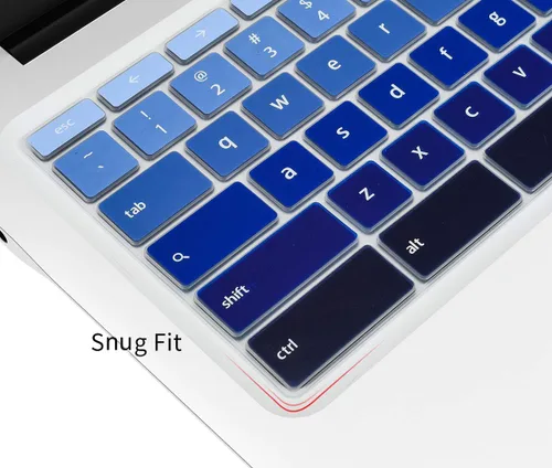 Miniatura 3 de CaseBuy Funda de teclado prémium para ASUS Chromebook Flip C434 2 en 1, ASUS C302CA/C423NA/C425TA/C433TA/C434TA-DH342T DSM4T DS384T C523NA azul