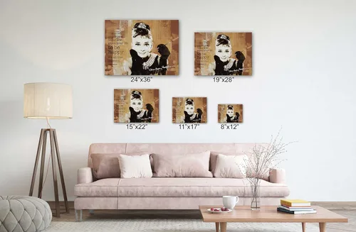 Miniatura 6 de SpiritualHands Audrey Hepburn Póster de Arte de Pared Lienzo Enmarcado, Pósteres de Arte de Pared Haus and Hues, Decoración de Pared Moderna Audrey