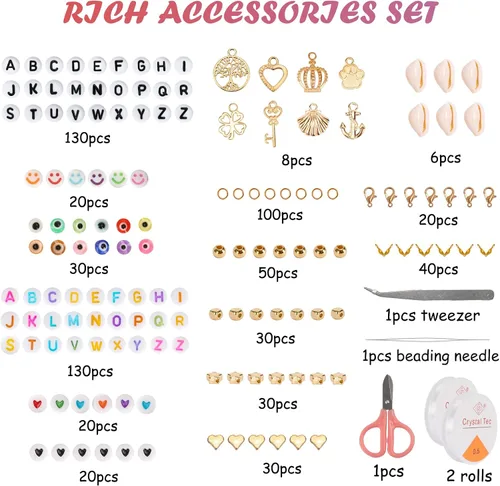 Miniatura 2 de QUEFE 15600 piezas cuentas de semillas de vidrio de 4 mm 120 colores Kit de cuentas para hacer pulseras Kit de pulseras de la amistad con cuentas