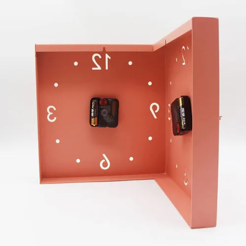 Miniatura 4 de KYOFIS Reloj de pared Corne de doble cara, reloj de pared de esquina luminoso con sensor con escala numeral, funciona con pilas, reloj de pared Azul