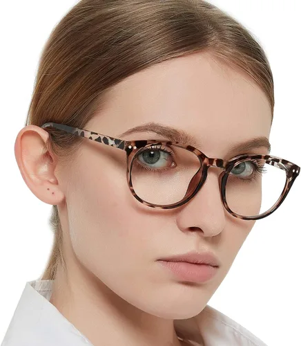 Miniatura 3 de MARE AZZURO Gafas de bloqueo de luz azul para mujer, gafas redondas para computadora
