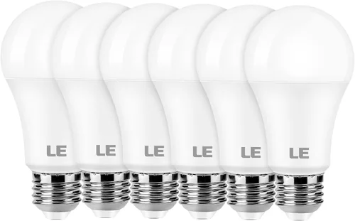 LE - Bombillas LED equivalentes a 100 W, 14 W, 1500 lúmenes, 2700 K, luz blanca cálida, no regulable, base estándar A19 E26, vida útil de 10000