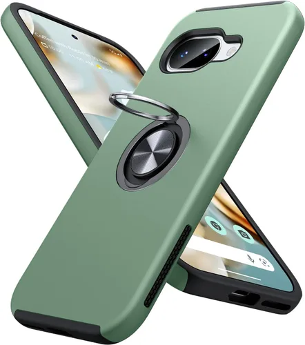 Miniatura 53 de JAME Funda para Google Pixel 7 Pro, Funda de Ajuste Delgado para Pixel 7 Pro con Soporte de Anillo Kickstand