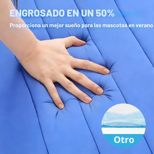 Miniatura 2 de Tapete refrescante para perro, esponja de memoria fría para perro, cama plegable para mascotas y antideslizante, (Q-Max > 0.45) de larga duración