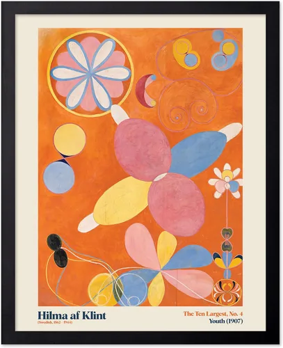 Miniatura 55 de Poster Master Póster de ilustración vintage, impresión retro moderna, los diez más grandes n.º 1, infancia, flor, abstracto, regalo para artista