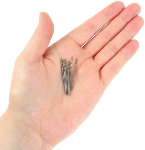 Miniatura 2 de 20 piezas de 0.020 in HSS Micro Twist Broca de acero de alta velocidad para madera, plástico, metal blando