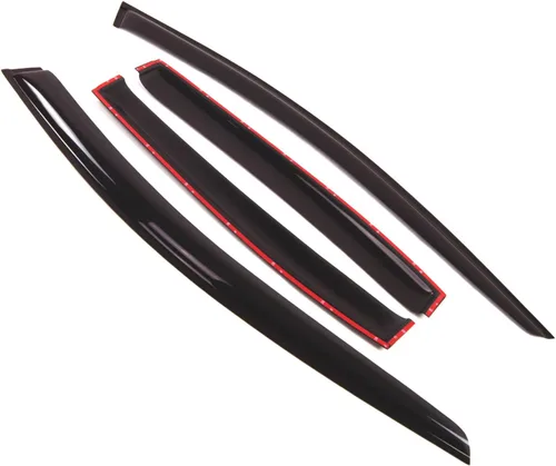 Miniatura 2 de Visor de ventana compatible con Chevrolet Malibu 2008-2012, DGWV2-076, deflector de montaje exterior, protector de lluvia, humo oscuro, juego de 4