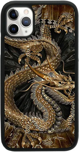 Miniatura 17 de Funda para iPhone Air - Funda de teléfono con patrón de dragón dorado chino - Funda de TPU con protección de absorción de impactos