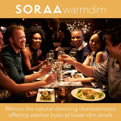 SORAA Vivid Warm-Dim MR16 12V 7.5W regulable 1800K-3000K 36 grados estrecha bombilla de inundación