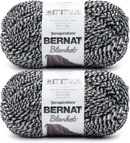 Miniatura 49 de Bernat - Estambre para mantas súper esponjoso acrílico, 2 paquetes de 300g/10.5 onzas, #6, chenilla gruesa de peso pesado para tejer y crochet