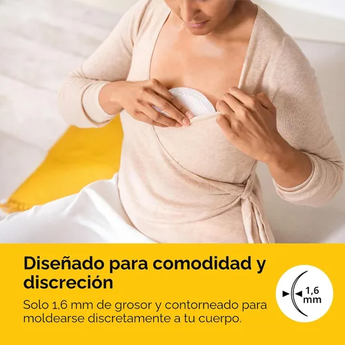Miniatura 6 de Medela Almohadillas de lactancia ultra transpirables, altamente absorbentes, súper suaves, diseño discreto para un uso cómodo, paquete de 120