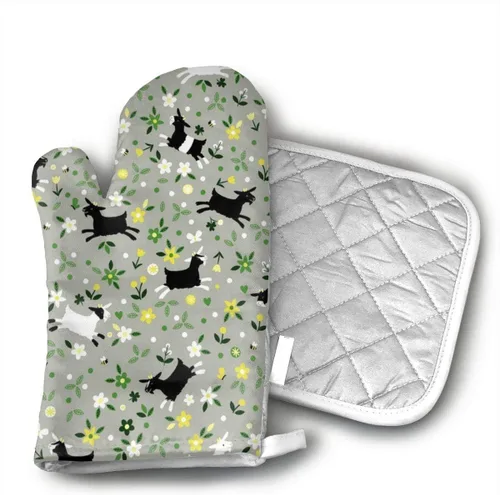 Miniatura 10 de Guantes de horno de perro French Bulldogs - Soportes para ollas - Decoración para la cocina - Juego de guantes de horno de agarradera (2 piezas)