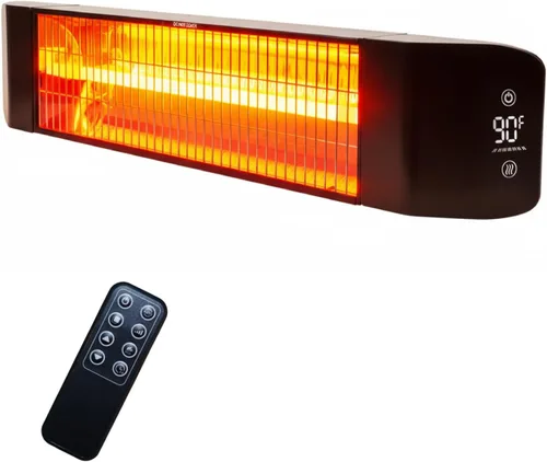 Calentador eléctrico para exteriores de 1500 W, calentador de patio para uso en exteriores, calefacción silenciosa y específica, control inteligente