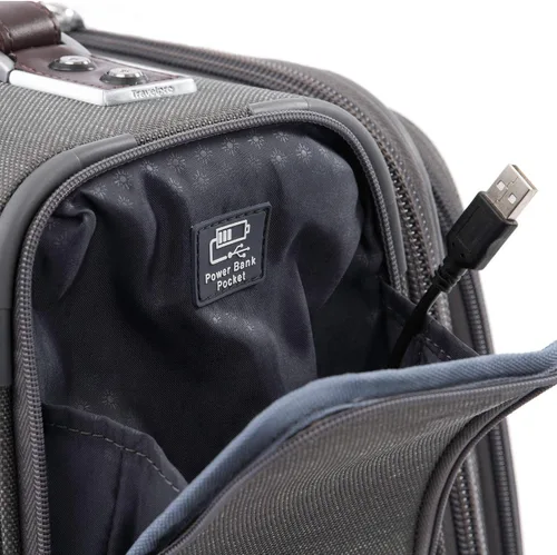 Miniatura 6 de Travelpro Platinum Elite-Softside - Maletas expansible con ruedas giratorias, Gris Vintage), 409182C05