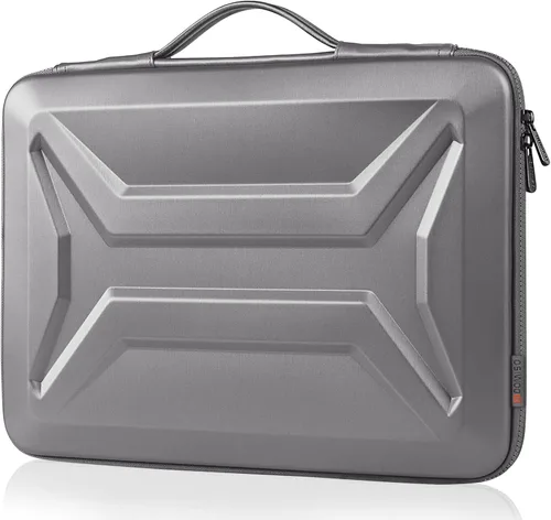 Miniatura 8 de DOMISO Funda rígida para laptop de 13 pulgadas, impermeable, a prueba de golpes, funda protectora para laptop con mango retráctil para MacBook Air