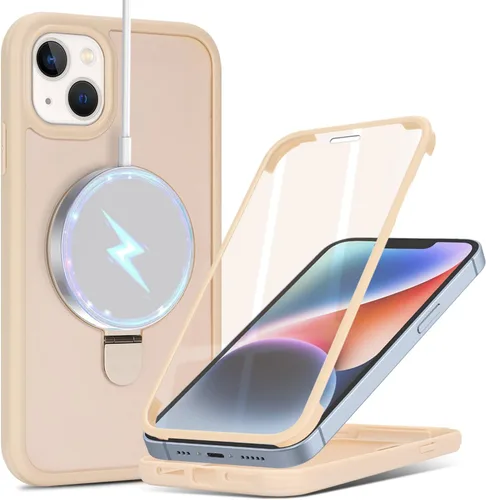 Miniatura 5 de Cavor Funda para iPhone 13 e iPhone 14, Compatible con Magsafe, Funda para iPhone 14 con Protector de Pantalla, Soporte Funda Protectora Magnética