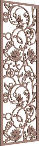 Miniatura 101 de 9 3/8"W x 24 3/8"H x 1/4"T Caspio Decorativos Paneles De Pared De Madera De Calado, Roble Rojo rojo (Red Oak)