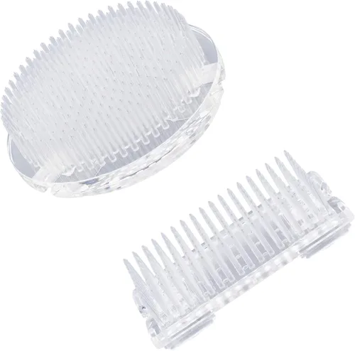 Miniatura 8 de WANDIC Flower Frog, 4 Pcs Round Clear Plastic Ikebana Kenzan Frogs Japanese Flower Arranging Holder with 3 Suckers for DIY Flower Art Craft 4 piezas