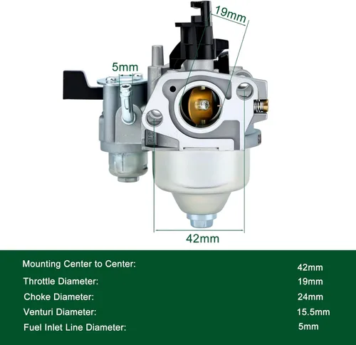 Miniatura 4 de Carburador GX200 GX160 para Honda GX 160 GX 200 5.5HP 6.5 HP Motor Reemplaza 16100-ZH8-W61 16100-ZE1-814 16100-ZE1-825 Honda GX 200 carburador