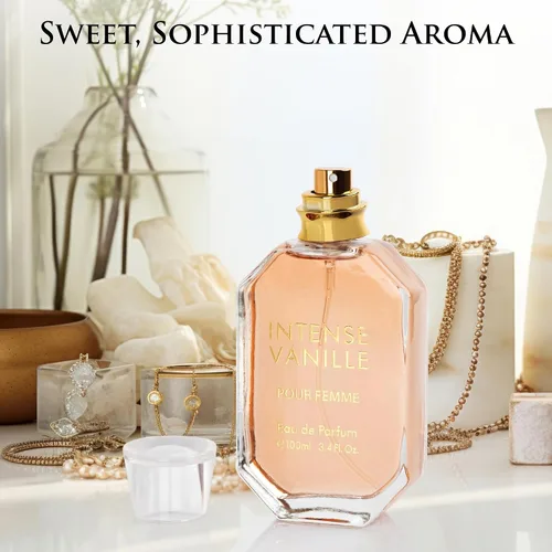 Miniatura 8 de Intense Vanille para mujer, fragancia oriental gourmand, notas superiores de mezcla de orquídea de vainilla y jazmín con frijol tonka y azúcar