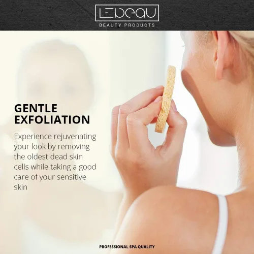 Miniatura 4 de LeBeau Esponjas faciales comprimidas, esponjas faciales para limpieza, esponja facial de celulosa 100% natural, esponja facial profesional