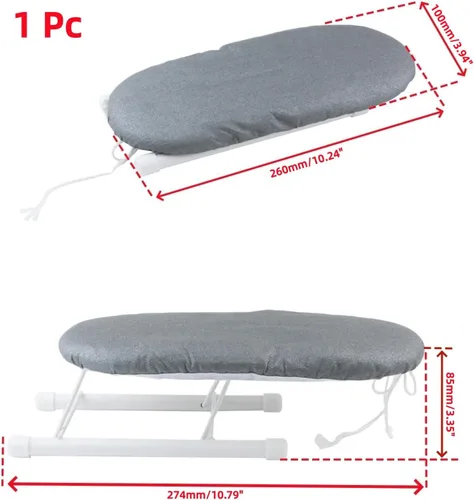 Miniatura 2 de Oedema Mini tabla de planchar portátil Tabla de planchar plegable para mangas cuello puño (estilo 1)