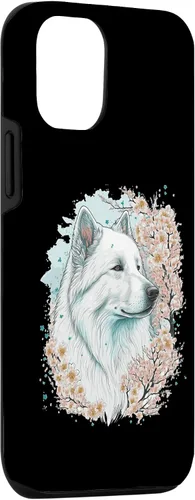 Miniatura 3 de iPhone 15 Samoyed Cherry Blossom Dog Japanese Sakura Flower Case