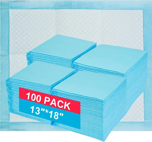 Miniatura 9 de Almohadillas de entrenamiento para perros y cachorros, almohadillas desechables para orina de perro de 13 x 18 pulgadas, 100 unidades ultra