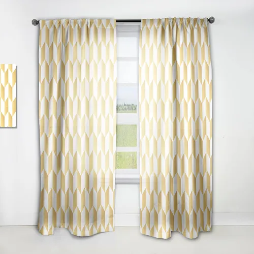 Miniatura 26 de DesignQ Cortinas con patrón hexagonal retro IX para dormitorio, cortinas para sala de estar, cortinas con aislamiento térmico, panel individual, 52