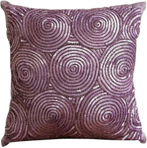 Miniatura 21 de The HomeCentric Funda de almohada, funda de almohada dorada para sofá, funda de almohada con lentejuelas en espiral, 20 x 20 pulgadas