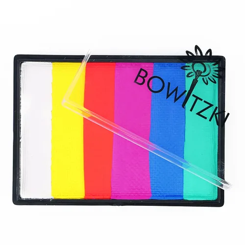 Bowitzki Delineador de ojos activado por agua, 1.76 oz (1.76 oz), diseño retro gráfico Hydra, delineador de ojos para maquillaje, brillo UV, pastel