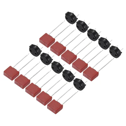 Miniatura 10 de uxcell Juego de 10 piezas de micro fusible cuadrado en miniatura con soporte de fusible para piezas electrónicas PCB LCD reparación, T-1A 1A 250V