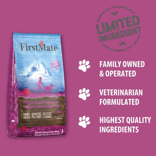 Miniatura 6 de FirstMate Pet Foods Alimento seco para perros – Ingrediente limitado Fórmula de control de peso de comida de pescado del océano Pacífico – Receta