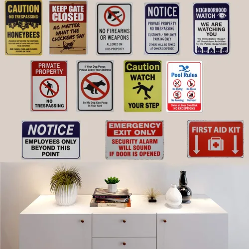 Miniatura 3 de AEIOUO - Cartel de metal para exteriores de metal para exteriores con mensaje "Clean If Your Dog Poops Please Leave Your Address So My Dog Can Poop
