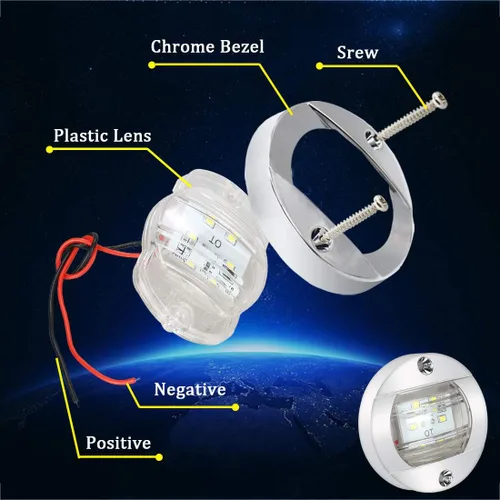 Miniatura 3 de Boaton Luces LED de pesca nocturna - Luces de cortesía, cubierta y navegación para barcos (blanco)