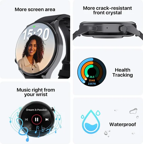Miniatura 6 de AI Chatgpt, reloj inteligente para hombre, reloj traductor, rastreador de actividad física con monitor de frecuencia cardíaca y sueño