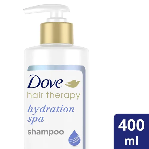 Miniatura 2 de Dove Champú de spa de hidratación para cabello seco con suero hialurónico, 13.5 onzas líquidas