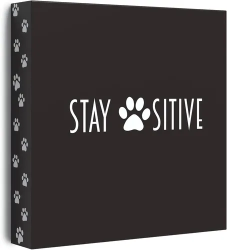 Barnyard Designs Letrero de madera motivación – Decoración de escritorio, decoración primitiva de oficina para mujeres, citas inspiradoras (Stay