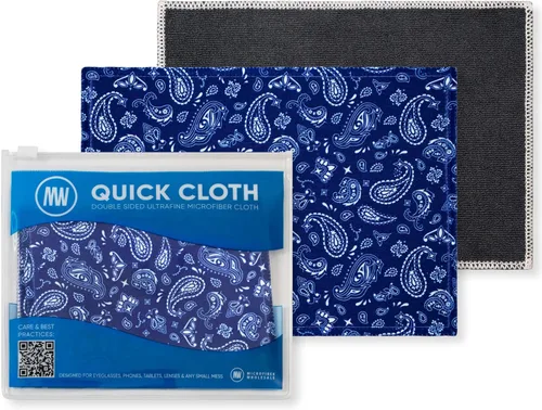 Miniatura 24 de Quick Cloth - Paños de limpieza de lentes de microfibra de 8 x 8 pulgadas, astrología, 1 paquete con funda, limpiador de lentes de doble cara