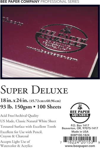 Miniatura 10 de Bee Paper - 6" x 6" Super Deluxe Bloc de Papel Mixto para Bocetos, 60 Hojas