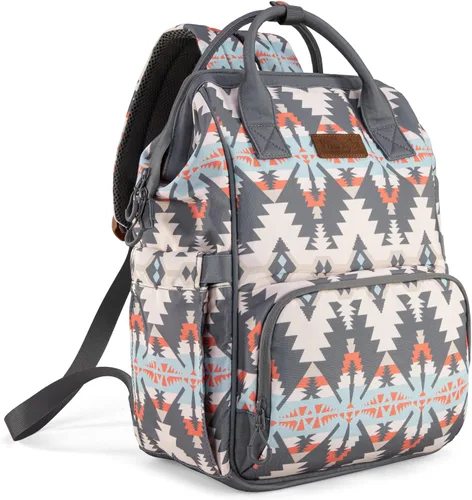 Miniatura 15 de Wrangler - Mochila Azteca Organizada, Mochila de Día, Bolsa de Viaje para Bebé con Correa para Silla de Paseo y Bolsillos Laterales para Botellas