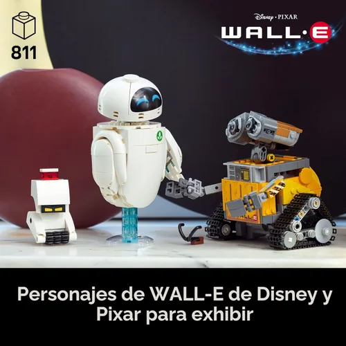 Miniatura 2 de LEGO Disney & Pixar Wall-E & EVE - Juego de construcción para adultos, mayores de 18 años, oficina en casa, estante de libros o decoración