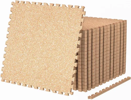 Miniatura 15 de AIRHOP - Alfombrillas de 0.79 pulgadas de grosor para equipos de ejercicio de 48 pies cuadrados, 12 piezas de goma superior mejorada con espuma EVA