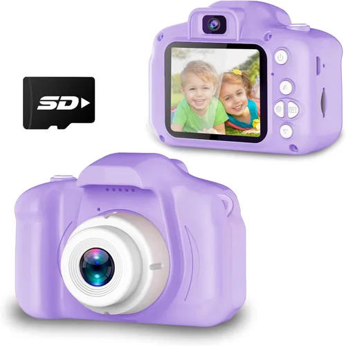Miniatura 8 de Seckton - Cámara de selfie mejorada para niños, regalos de cumpleaños de Navidad para niñas de 3 a 9 años, cámaras de video digital HD para niños