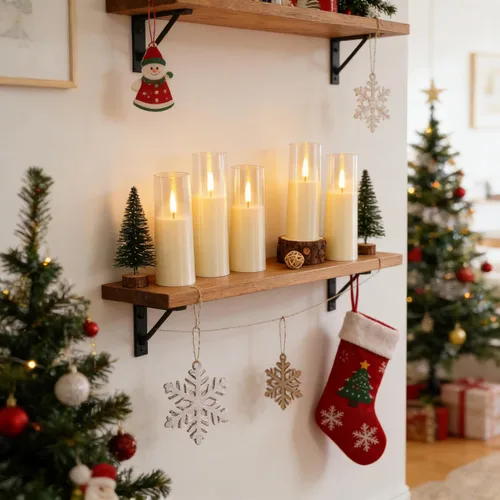 Miniatura 5 de MUMCHASI 8 piezas de velas sin llama, velas operadas por batería, velas LED parpadeantes con control remoto, llama danzante realista, diseño
