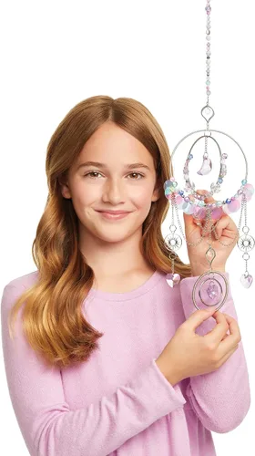 Miniatura 9 de Make It Real: Atrapasoles de cristal para bricolaje, plateado, morado y tonos suaves, crea tu propio hermoso atrapasoles, 139 piezas incluidas, kit